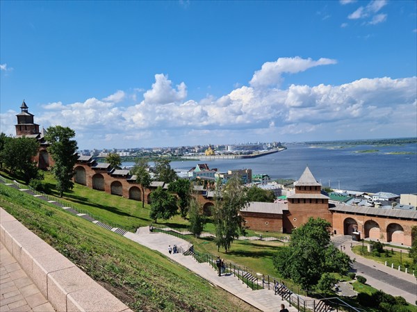 088-Вид со смотровои площадки Нижегородского кремля